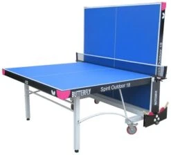 Butterfly Spirit 18 Outdoor Rollaway Table Tennis Table -Ball Sports Shop 1300548BL Spirit2018 PB