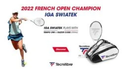 Tecnifibre Tempo 298 Tennis Racket Iga Swiatek [Frame Only] -Ball Sports Shop 2022 Banner Iga RolandGarros 1600x900 002