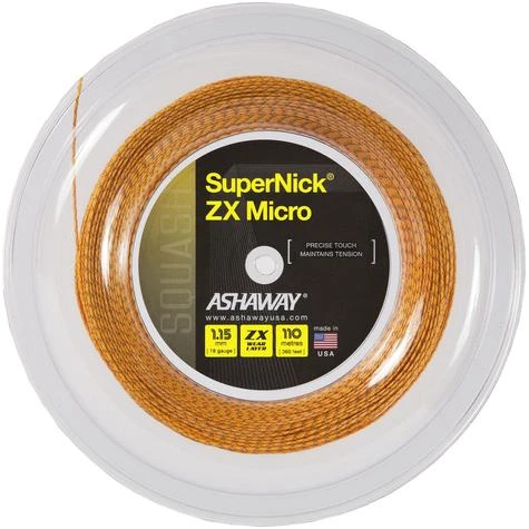 Ashaway Supernick ZX Micro Orange 1.15MM 110M Reel 3 Ashaway Supernick ZX Micro Orange 1.15MM 110M Reel