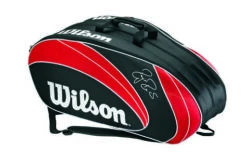 Wilson Federer 12 Pack Bag - Red/Black