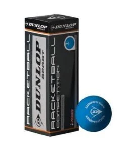 Dunlop Competition Racketball Balls - 1 Tube 3 Balls