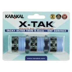 Karakal X-TAK Overgrip- Pack Of 3 Overgrips - Blue