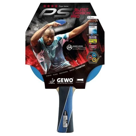 Gewo PS Blast Carbon Pro Bat Off Table Tennis Bat: 4 Gewo PS Blast Carbon Pro Bat Off Table Tennis Bat: - Image 2