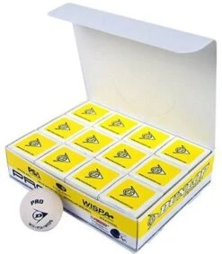 Dunlop White Pro Championship Squash Balls (1 Dozen)