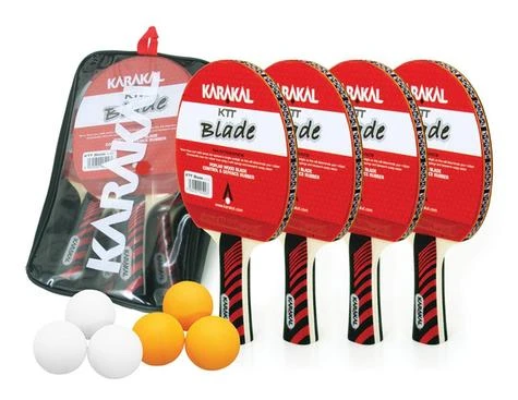 Karakal 4 Bat, 6 Ball Table Tennis Set 3 Karakal 4 Bat, 6 Ball Table Tennis Set