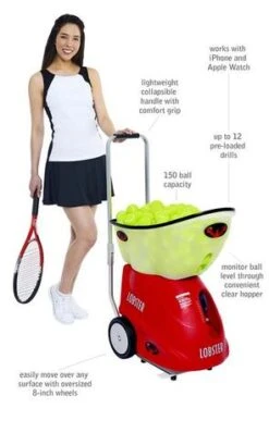LOBSTER ELITE GRAND FOUR TENNIS BALL MACHINE 13 LOBSTER ELITE GRAND FOUR TENNIS BALL MACHINE -Ball Sports Shop grand Nicolecallouts 3