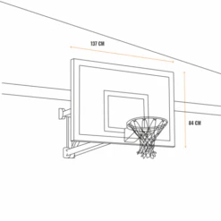 GOALIATH GoTek54 Wallmount Basketball Hoop -Ball Sports Shop masse